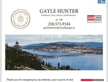 Tablet Screenshot of gaylehunter.com